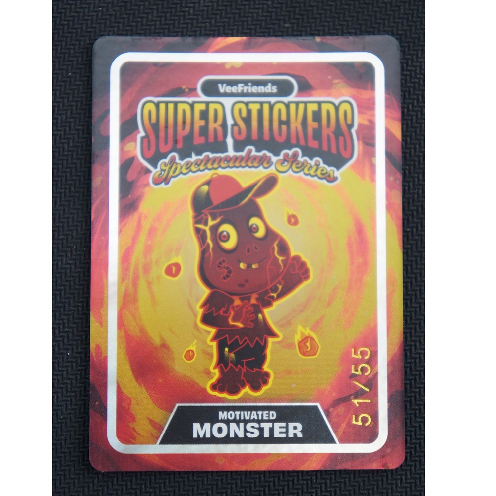 VeeFriends Super Stickers Motivated Monster 51/55 Spectacular Series Lava Match
